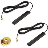 Antenne 4G LTE GSM SMA Mâle 3dBi Câble RG174 3m pour Booster de Signal de Téléphone Mobile de Voiture 680-2700MHz 2 articles
