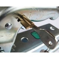 Antivol fermeture remorque – Serrure à fourreau pour attelage – Compatible WINTERHOFF, KNOTT, AL-KO – 2 clés fournies