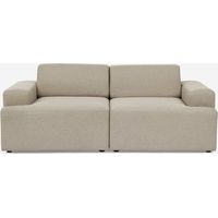 Sofa 2-Sitzer Stoff modernes Design 202x100x76cm Acamar - Beige