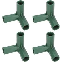 conectores de 16 mm para estructura de invernadero, conexión de tuberÃa en ángulo recto de 3 vÃas para enrejado de uvas, caseta de protección solar y estacas para plantas de jardinerÃa, accesorios par