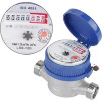 15 mm 1/2 pouce compteur d'eau intelligent ménage rotor mécanique Rotor Pointeur Cold Digital Affichage combinaison