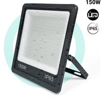 Faro LED da esterno - 150W - Nero - IP65 - 6000K - Bianco Freddo