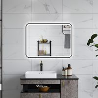 Ducha CasaEspejo LED con Antivaho,Iluminación Inteligente,3 Tonos de Color,Control Táctil,Función de Memoria,90×70cm