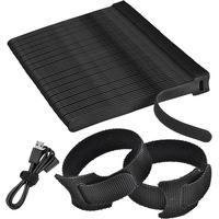 50 stuks klittenbandkabelbinders, kabelbinders, perfect kabelmanagement met de kabelbinders hersluitbaar, klittenbandverlengbaar, kabelbanden verwijderbaar en herbruikbaar, 150 mm