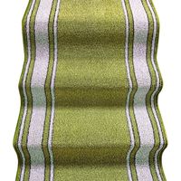 Tappeto Scala Passatoia Ingresso Corsia Rivestimento Scale Antiscivolo Stile Classico Verde - 67x1000 cm