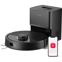 Roborock Q7 BF+ - Robot Aspirateur Laveur avec Station de Vidage Automatique - Aspiration 8000 Pa - Navigation Laser LiDAR - Anti-Enchevêtrement Poils Animaux - Compatible Alexa & Google Home Noir