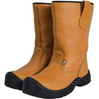Scan Texas Lined Rigger Boots Tan UK 10 EUR 44