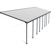 Palram - Canopia Aluminium Terrassenüberdachung Feria Anthrazit 295x1156x305 cm