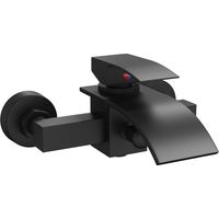 vidaXL Shower Mixer Tap Black G 1 / 2 inches