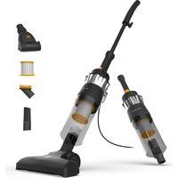 Newlux - Aspirapolvere con Filo 2in1 V900, verticale e manuale, 800 W, 2L, 16,5 Kpa e Triple Sist. Filtro (F.HEPA) Accessorio per animali 5 m di azione Efficienza energetica A (Nero)