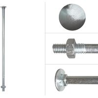 Schlossschrauben Verzinkt M10 x 300 mm - 25 Stück