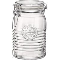 Bocal Officina 1l Bormioli Conservation Hermétique Verre Vintage - Bormioli