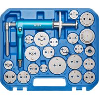 Kraftplus – Jeu repousse piston de frein pneumatique – 23 pcs avec adaptateurs en métal – Pour étriers de frein avec fonction frein à main