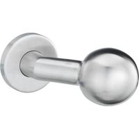 Bouton sur rosace. 1052/4020.couleur argent