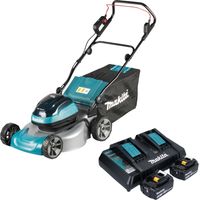 Tosaerba a batteria Makita DLM 466 PF2 36 V (2x 18 V) 46 cm brushless + 2 batterie da 3,0 Ah + caricabatterie