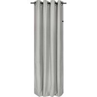 SCHÖNER WOHNEN Cortina con ojales COAST - 1 unidad 140x250 cm, gris