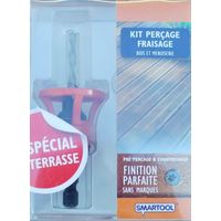 Fraise pour perceuse 8mm – Pour métal, bois et plastique – Coupe nette sans éclat – Kit complet avec forets et accessoires – Smartool