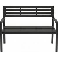 Banc de jardin élégant avec dossier, banc d’extérieur, banc de parc (uniquement banc)