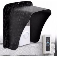 Cubierta impermeable para timbre exterior Dolaso - Carcasa de metal laminado en frío - Resistente a la intemperie - Compatible con timbres Ring y Techole