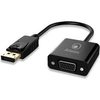 Atlantis Land A04-DPVGA adaptador de cable de vídeo 0,2 m VGA (D-Sub) DisplayPort Negro