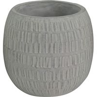 Vaso tondo piccolo da giardino in fibra di argilla Glicine