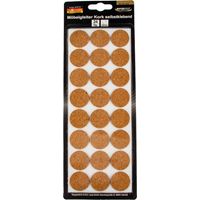 MASTERPROOF PROFESSIONAL Möbelgleiter Ø 28 mm, Kork, selbstklebend 24 Stück