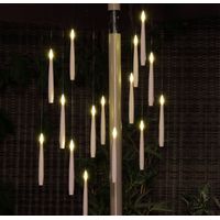 15 x Noma Magic Candle Flame Chandelier String Parasol Garden Lights Battery