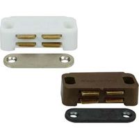 CRICCHETTI MAGNETICI PICCOLI- - mm.45x21x13h. attrazione Kg.3,5 bianco UCN10 - 12 pezzi VAREC