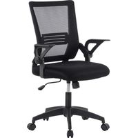 Techly sillón giratorio de oficina ergonómico negro