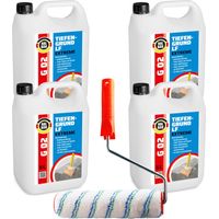 HALBAU Tiefengrund LF Extreme Kleinmolekulare Reaktivgrundierung G02 - 20L + Farbrolle 25cm