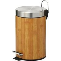 Zeller Elegante Pattumiera a Pedale 3 Litri Marrone