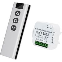 Module Volet Roulant Sans Fil, Interrupteur Sans Fil pour Volets Roulants, Stores, Composé d'une Télécommande RF + Module Récept