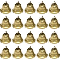 Kleine Glöckchen, 20 Stück, Vintage, kleine Glocke für Hochzeitsfest-Dekorationen, Weihnachtsglocke für Weihnachtsbäume, Metall-Glöckchen für Schlüsselanhänger, DIY