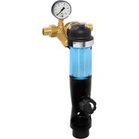 SYR Rückspülfilter DUO DFR DN20, mit DM Manometer und drehbaren Anschlussflansch
