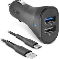 SBS Ricarichi La Maggior Parte Dei Tuoi Dispositivi In Pochi Istanti E Con Il Cavo Removibile Usb E Usb-C Puoi Farlo Ovunque.