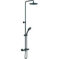 GENEBRE CT67111 19 41 OSLO BLACK Grifo Gran Ducha Columna Termostática Telescópica Negro Mate - ref: CT67111 19 41