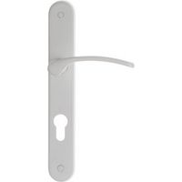 Poignée de porte coulissante aluminium blanc – Finition peinture époxy – Entraxe 195mm – Pour portes 38 à 46mm d'épaisseur – Home Friendly