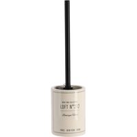 Brosse dolomite tige inox imprime - neo retro blanc - Tendance