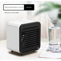 Mini ventilateur personnel portable USB avec fonction d'humidification, trois vitesses de ventilation, fonction rafraîchisseur d'air de bureau