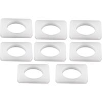 EVGATSAUTO Bagues de siège Z3, bagues de bagues de Rail de siège ABS de Voiture 8 pièces Blanches compatibles avec Z3 E36 E37 E38