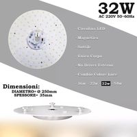 Circolina LED Magnetica dimmerabile Risparmio Energetico 32w