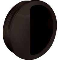 Slid'Up By Mantion – Poignée cuvette ronde 55 mm – Plastique marron – Pour porte coulissante – Diamètre de perçage 50 mm – Profondeur 11 mm