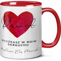 Mug cadeau de Saint-Valentin pour elle ou pour lui + votre nom