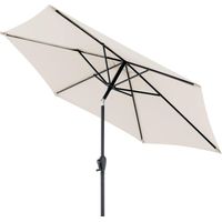 Doppler Ombrellone per il giardino Jack 250 cm in naturale I parasole rotondo per balcone e terrazza I inclinabile I ombrellone da balcone I ombrellone a manovella I con funzione di manovella