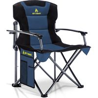 Symino Chaise Pliante Camping Max de 150kg avec Accoudoirs - Fauteuil Pliable pour Jardin/Pêche/Extérieur