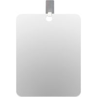 Miroir de courtoisie lumineux portable pour femme avec crochet adhésif, 1 miroir de courtoisie, 1 crochet, miroir de maquillage rechargeable pour maquillage, voyage, rotation réglable, LED L( 13x
17CM