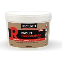 Prestonett – Enduit de rebouchage en pâte 4kg – Pour intérieur et extérieur – Application facile sur béton, plâtre, brique – Finition mate et ponçable