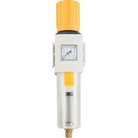 Filtre régulateur RS PRO EA2000, G 1/4, Filtration 5µ, 10 bars ( Prix pour 1 )
