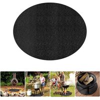 Feuerfeste Matte, Grillmatte Antirutschmatte für Garten Faltbar, Hitzebeständig, für Grillen Camping Party Schutz Grillmatte Anti 61cm