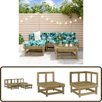 Salon de jardin 5 pcs bois de pin imprégné - Salon De Jardin - Mobilier De Jardin - Ensemble Salon De Jardin - Meubles De Jardin - Bois Traité